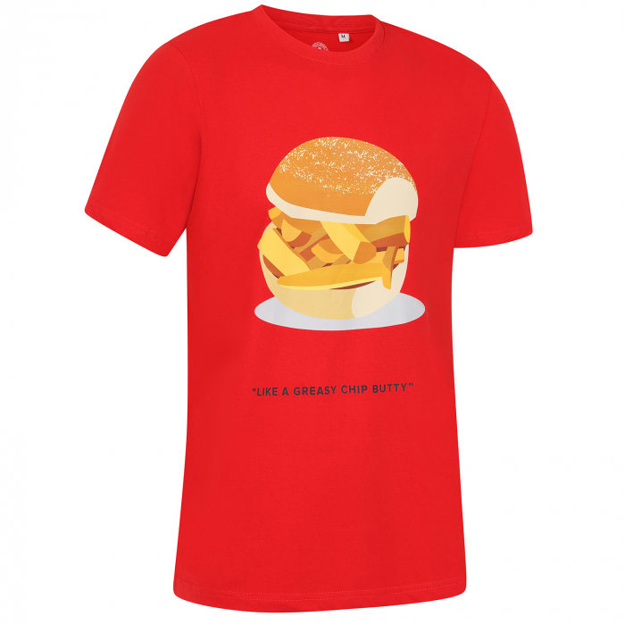 Adult Chip Butty Tee Red