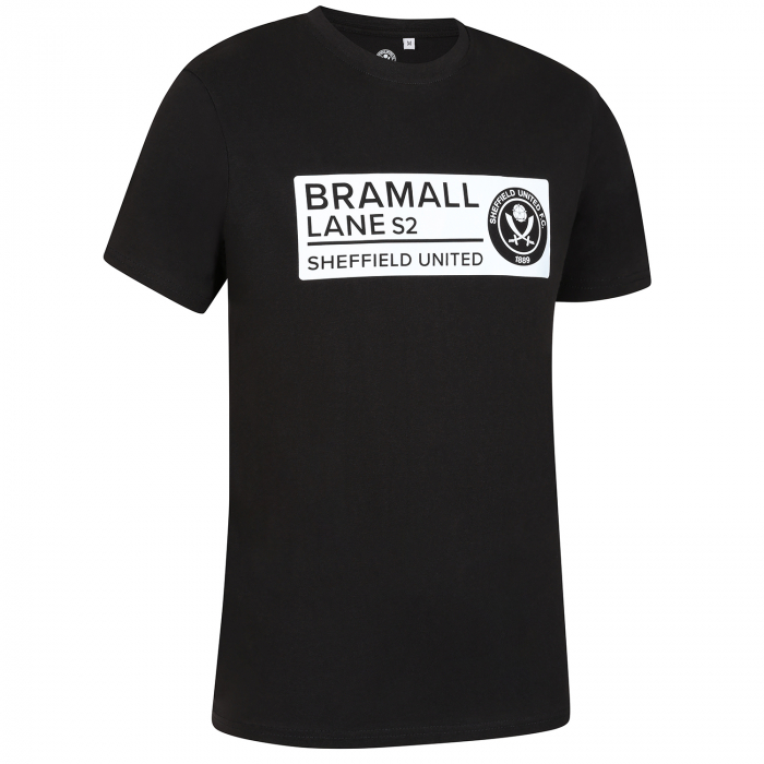 Adult Dalton Street Sign Tee Black