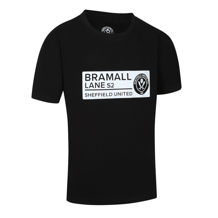 Junior Dalton Street Sign Tee Black