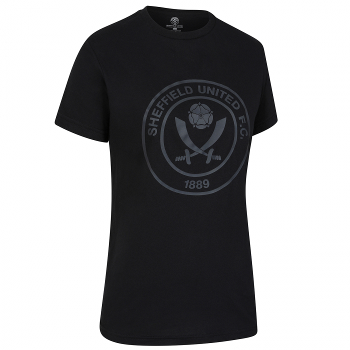 Women Sheffield United Crest Tee Black