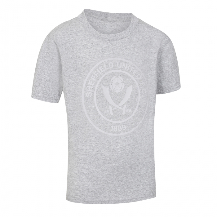 Junior Sheffield United Crest Tee Grey