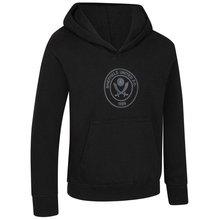 Junior Sheffield United Crest Hoody Black