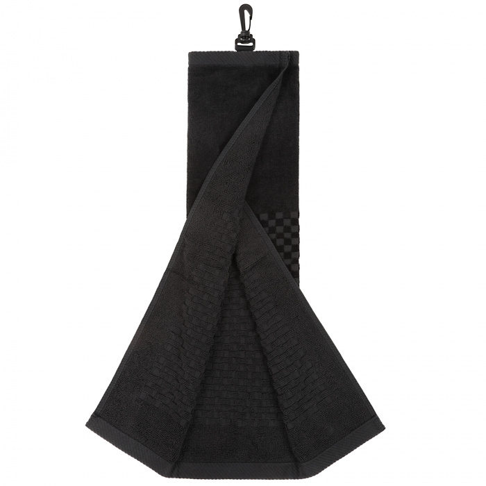Tri-Fold Golf Towel Black