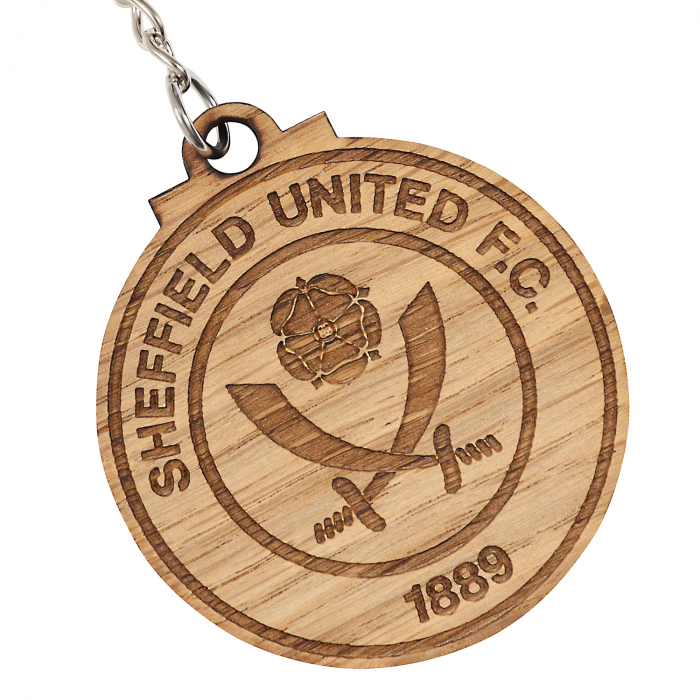 Wooden Crest Keyring
