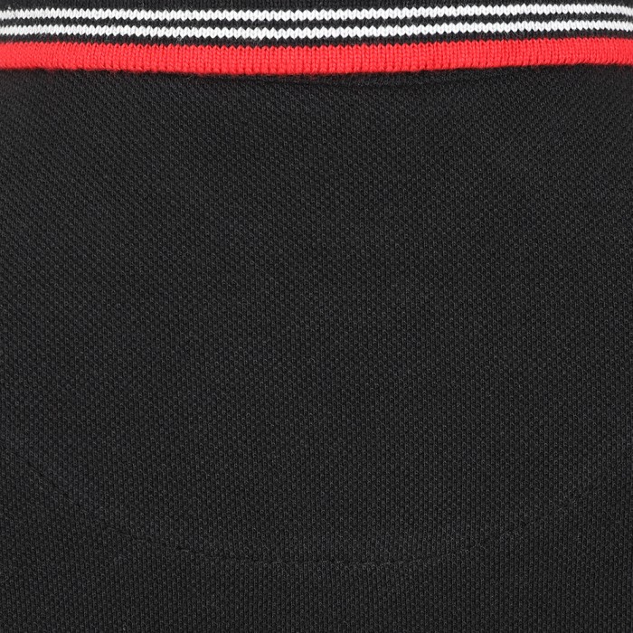 JR Rubber Full Crest Polo Black