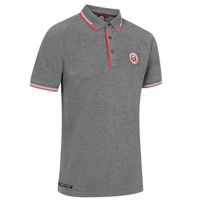 Rubber Full Crest Polo Grey