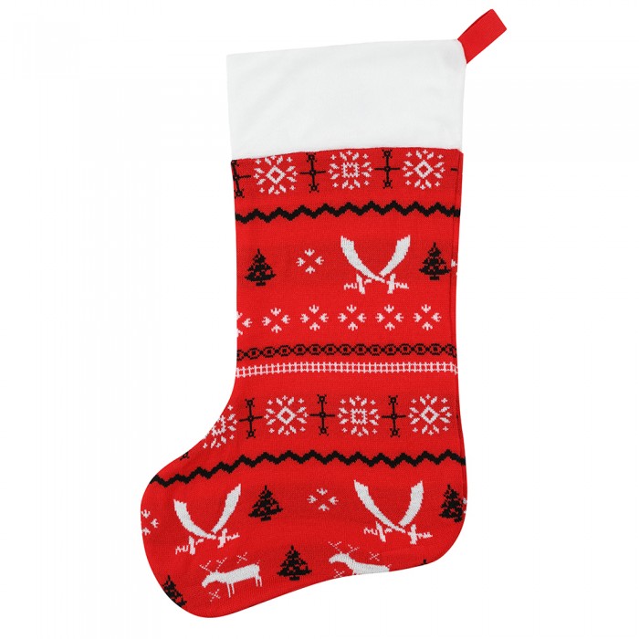 Crest Knitted Stocking