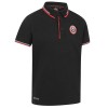 JR Rubber Full Crest Polo Black