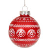 4PK Fairisle Bauble