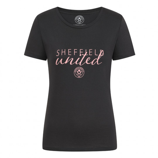 Ladies Text Tee G/P