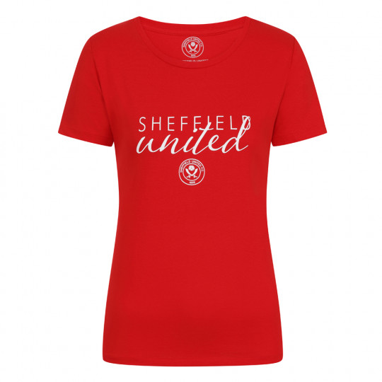 Ladies Text Tee R/W