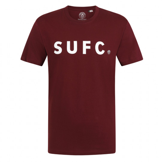 SUFC Tee Dark Red