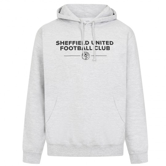 SUFC Text Hoody G/B