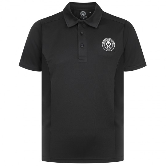 Mens Gym Polo Black