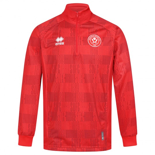 Adult Warm Up 1/4 Zip 23 R/W