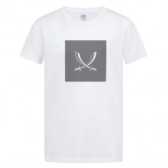 Junior Sword Patch Tee White