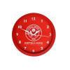 Club Clock Red