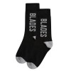 Blades Text Sock B/G