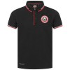 JR Rubber Full Crest Polo Black