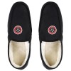 Mens Moccasin Slippers Black