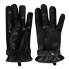 Crest Faux Leather Gloves