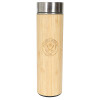Engraved Crest Bamboo Flask