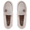 Ladies Moccasin Slippers Grey