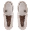 Ladies Moccasin Slippers Grey