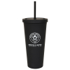 Mono Crest Straw Cup