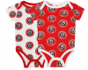 Twin Pack Crest Bodysuit R/W