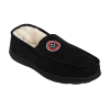 Mens Crest Moccasin Slipper Black