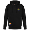 Rainbow Print Hoody Black