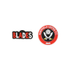 2PK Blades Crest Shoe Charms