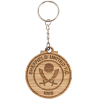 Wooden Crest Keyring