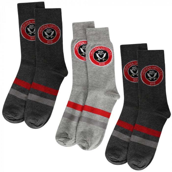 3PK Crest Socks 