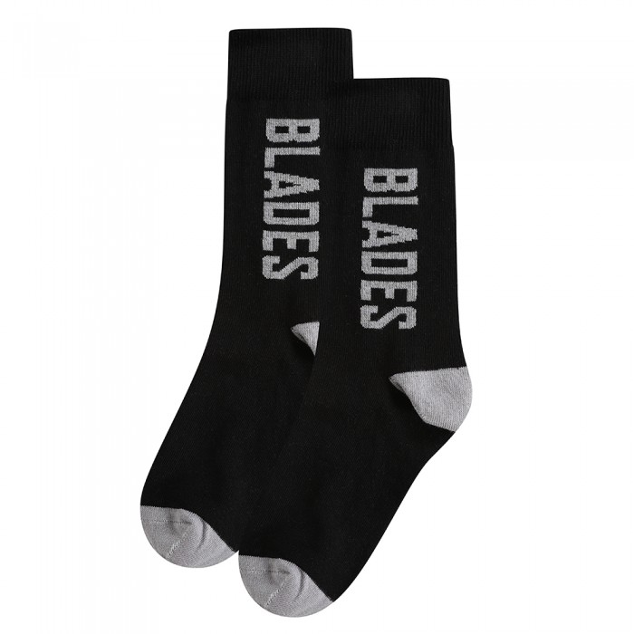 Blades Text Sock B/G