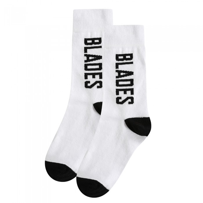 Blades Text Sock W/B