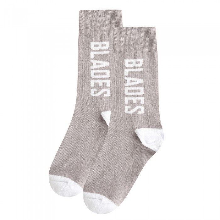 Blades Text Sock G/W