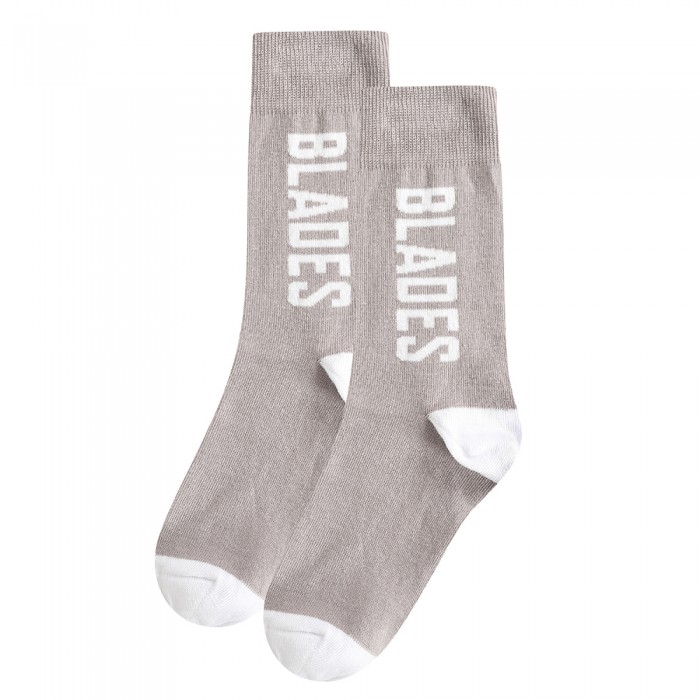 Blades Text Sock G/W