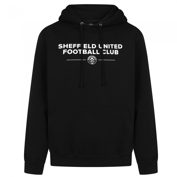 SUFC Text Hoody B/W