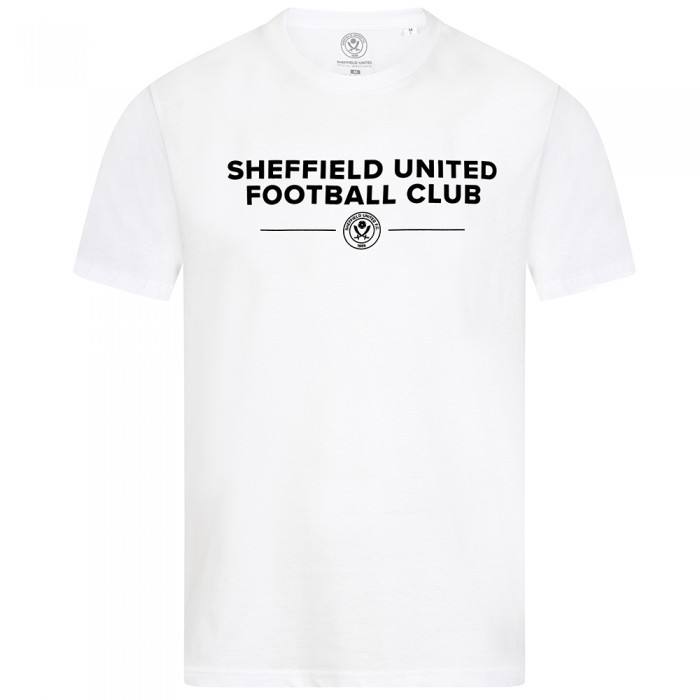 SUFC Text Tee W/B