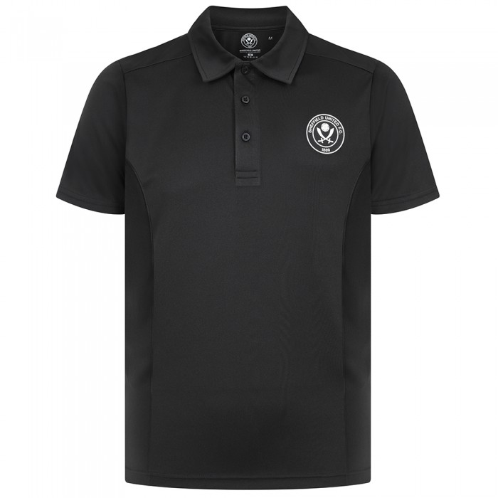Mens Gym Polo Black
