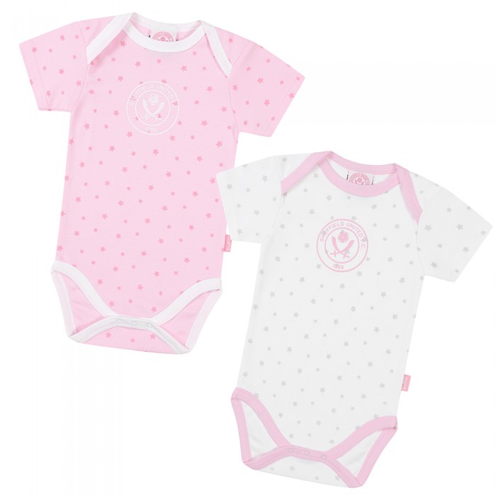 2PK Crest Bodysuit P/W