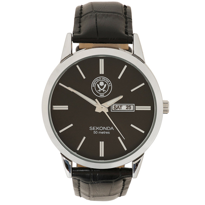 Crest Black Strap Watch