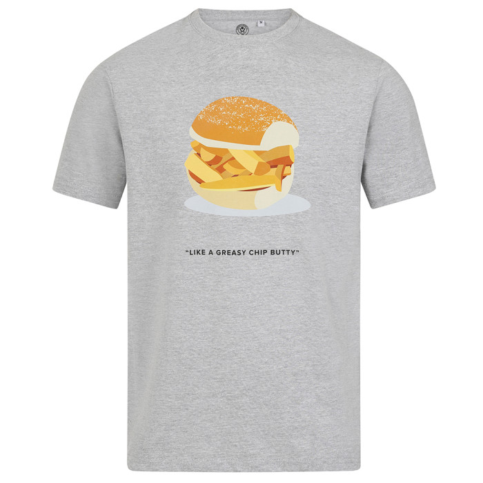 Adult Chip Butty Tee Grey