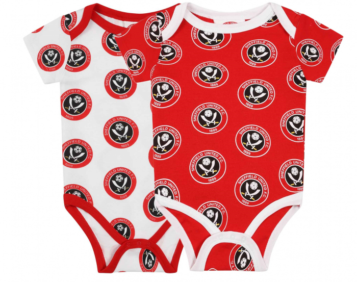 Twin Pack Crest Bodysuit R/W