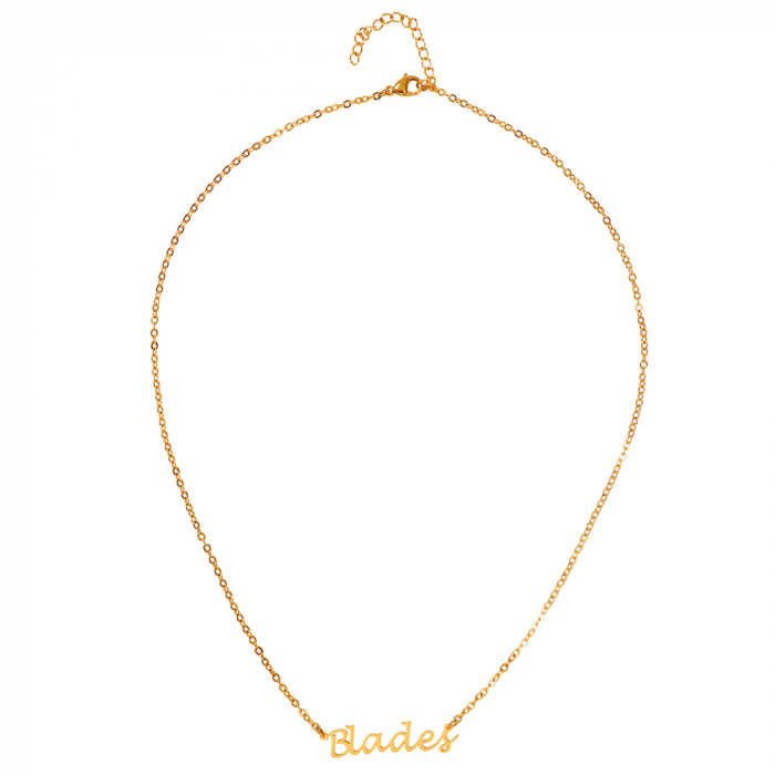 Gold Plated Blades Necklace