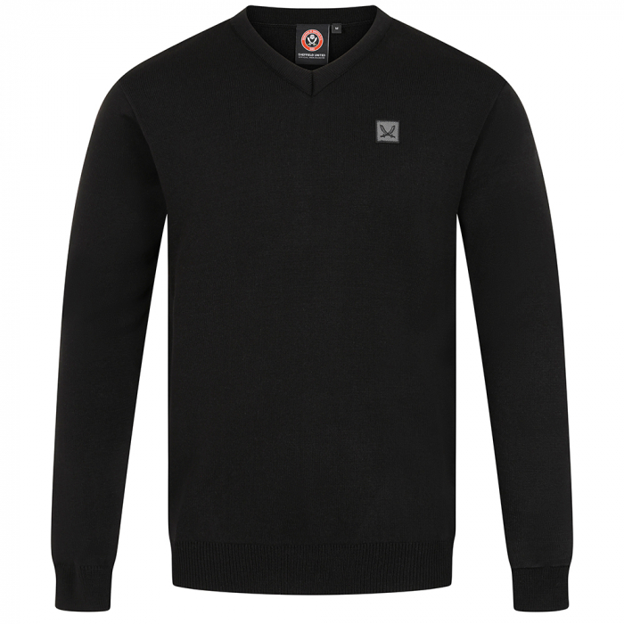 Sword V Neck Sweat Black 