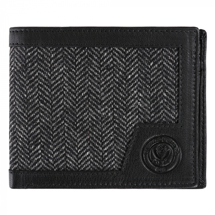 Herringbone Crest Wallet 