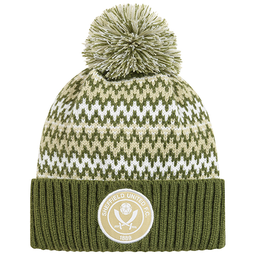 Fairisle Khaki Bobble Hat